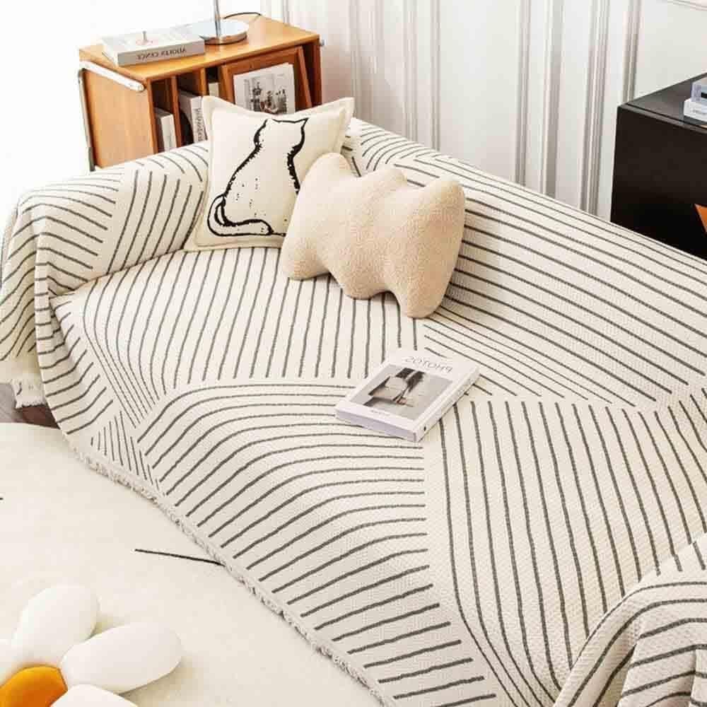 Jvfbjlf One Color Machine-Washable Breathable Sofa Cover Soft And Elegant Home Décor
