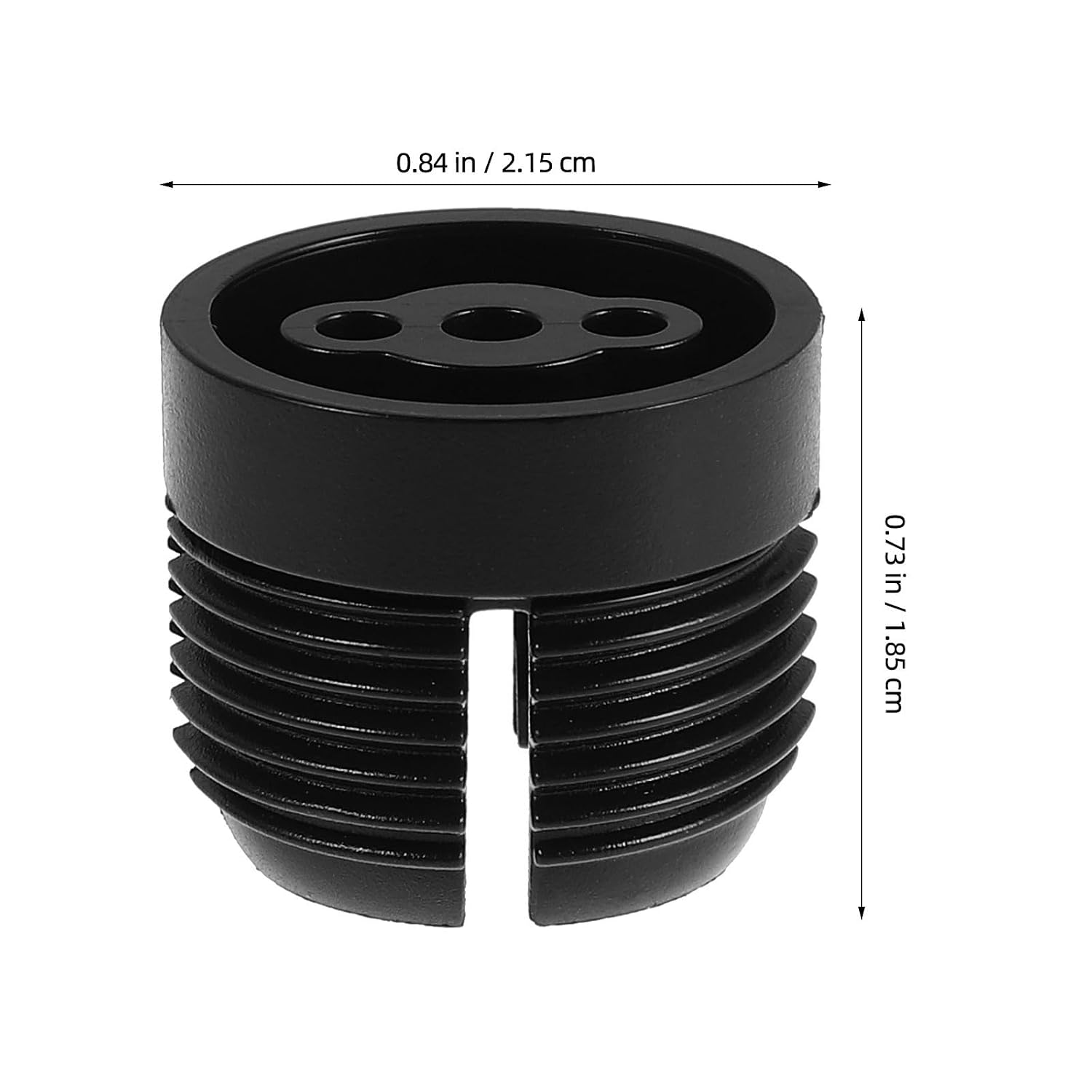 SHINEOFI 50pcs Heat-Resistant Black Plastic Tightening Nut Ring for Ball-Joint Fixed Adapter with Stable Connection, Universal Compatibility, Car Phone Mount Replacement Part