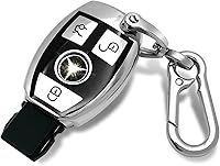 Vista 7 de Creativity Funda para llave de Mercedes Benz. Hermosa funda de TPU compatible con CLS CLK AMG ML C CL E S SL SLK G GLC GLE GLS M R Smart Remote Key