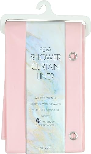 Miniatura 5 de Forro magnético de PEVA para cortina de ducha, 70 x 72 pulgadas (caqui pálido)