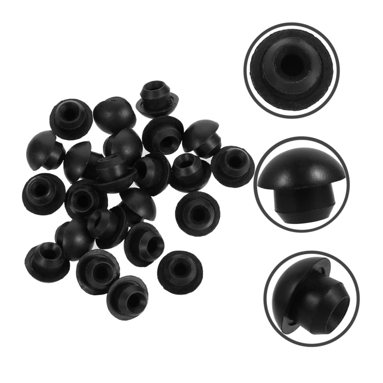 SOLUSTRE 2sets Hydraulic Jack Bung Rubber Oil Reservoir Plugs Sealing Durable for All Brands 40pcs*2