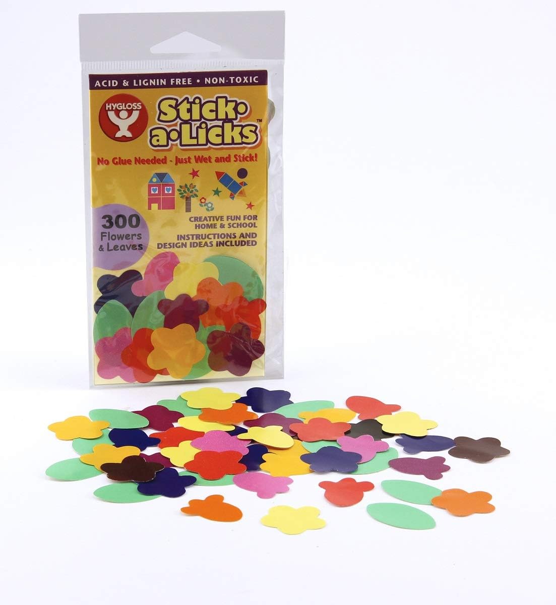 Stick-A-Licks 150/Pkg-Flowers & Leaves