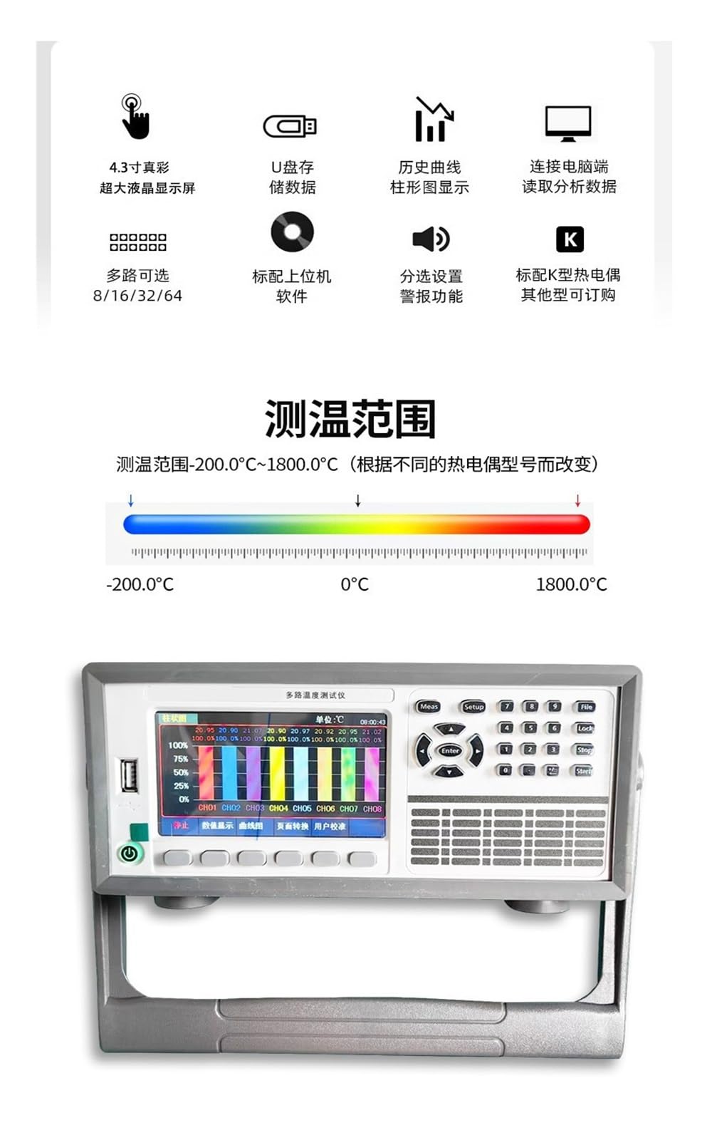 Tester di Isolamento, Set Di Tester Carico CC Elettronici TK4716 Con Funzione Test Multifunzione