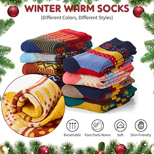 20 Pair Winter Womens Wool Socks: Warm & Thick for Hiking, Cold Weather & Christmas3