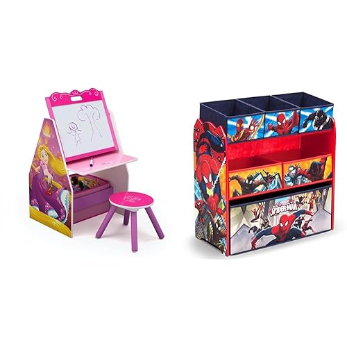 Delta Children Kids Easel and Play Station Ideal for Arts & Crafts, Homeschooling and More- Greenguard Gold Certified, Disney Princess & Multi-Bin Delta Children Kids Easel and Play Station Ideal for Arts & Crafts, Homeschooling and More- Greenguard Gold Certified, Disney Princess & Multi-Bin