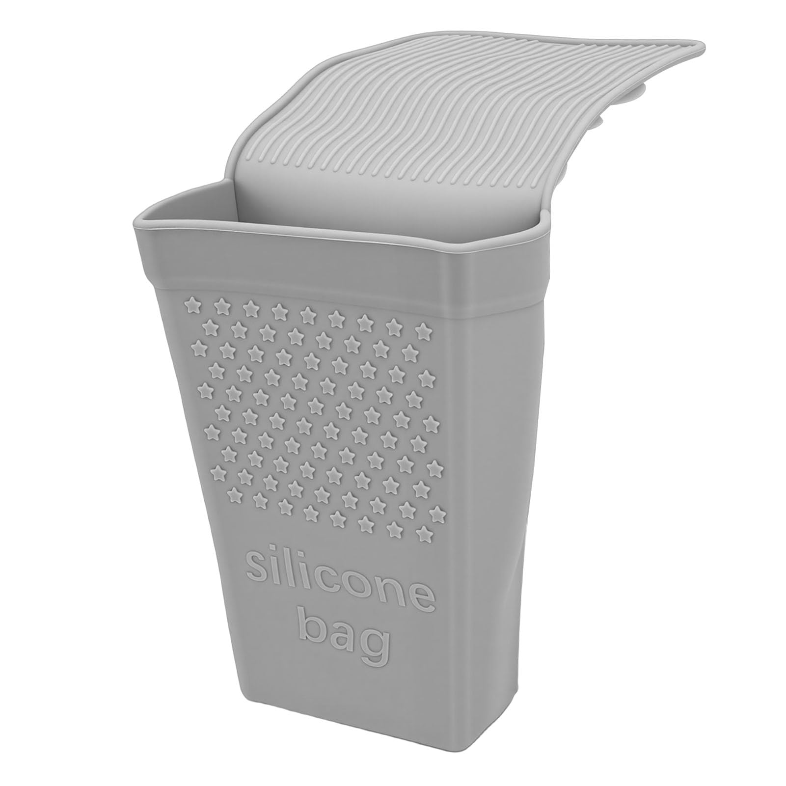 Sorandy Silicone Heat Organizer for Flat Iron Curling Iron Hair Straightener, Strong Suction Cup Holder for Bathroom, Food Grade Material (Grey)