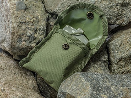 Se Military Lensatic And Prismatic Sighting Survival Emergency Compass With Pouch - Cc4580 #TOP5