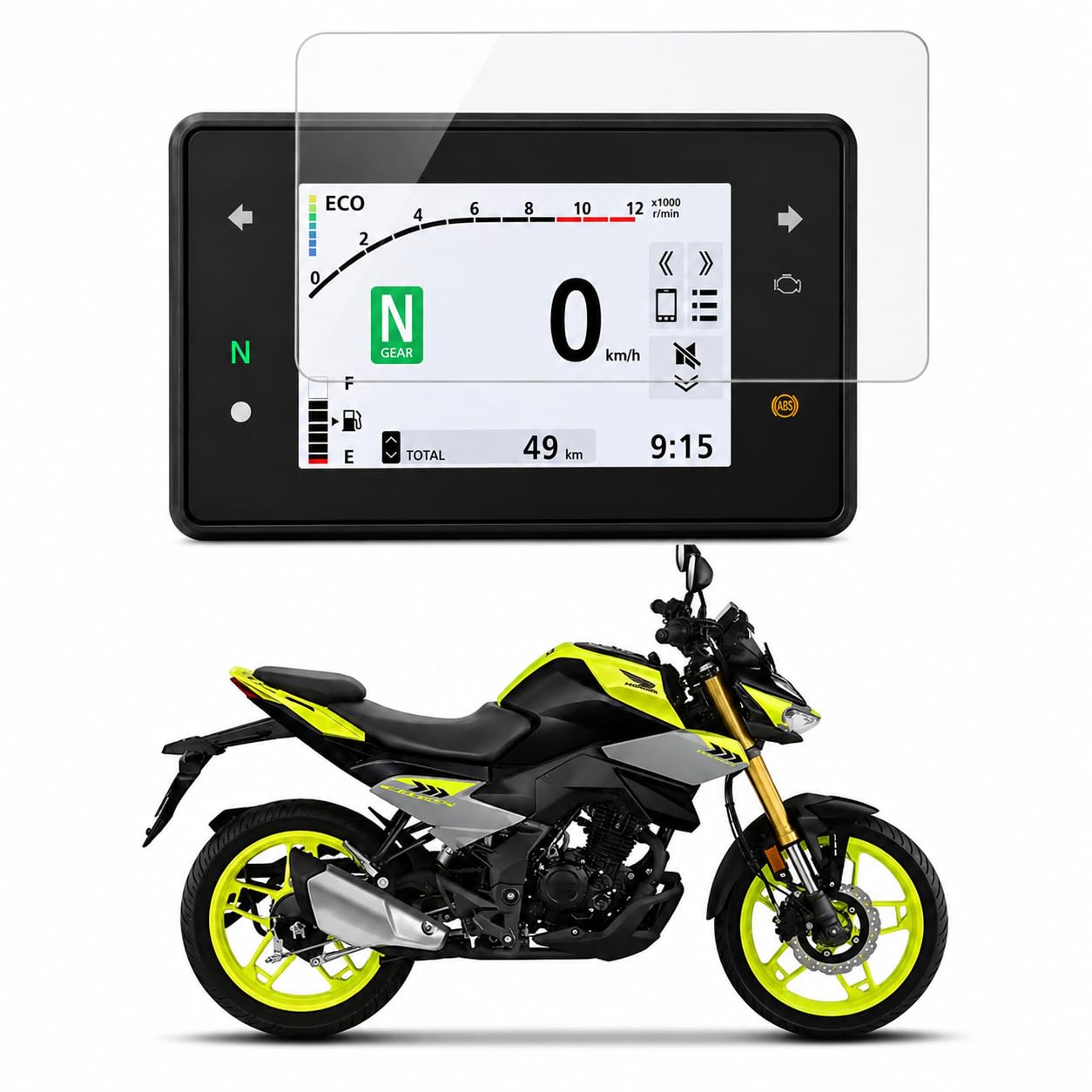 VIYAN Digital Meter Screen Protector Compatible With Honda CB 125 | Tempered Glass | HD Clear | Scratch Resistant | Easy Install | 9H Hardness | Bubble Free | [ Pack Of 1] [ Not a Glass ]-image-29