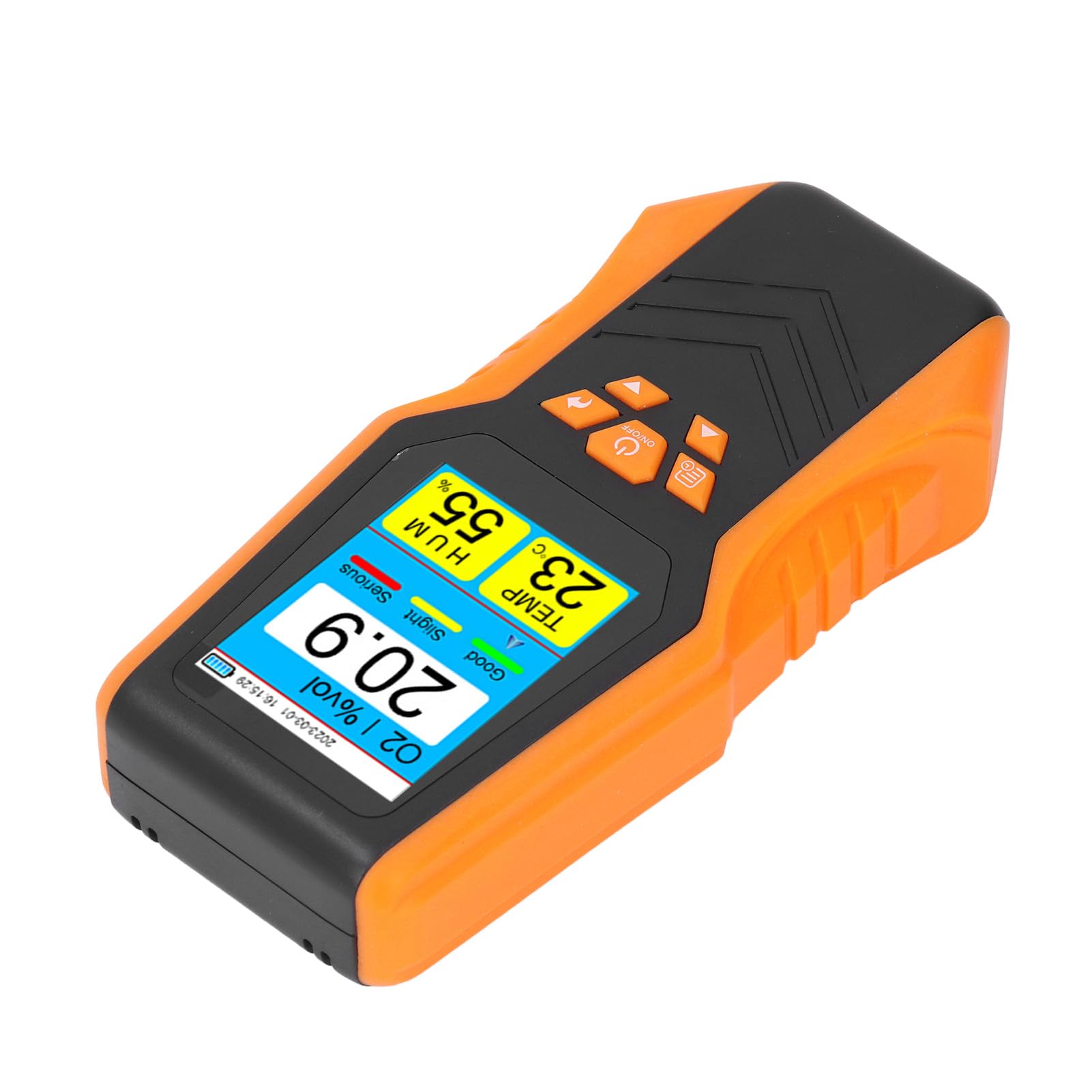 Eujgoov Monitor Digital de O2, Detector de Oxígeno Portátil Recargable, Medición Precisa para Uso en Interiores y Exteriores, Rango de 0-30% Vol con Pantalla LCD