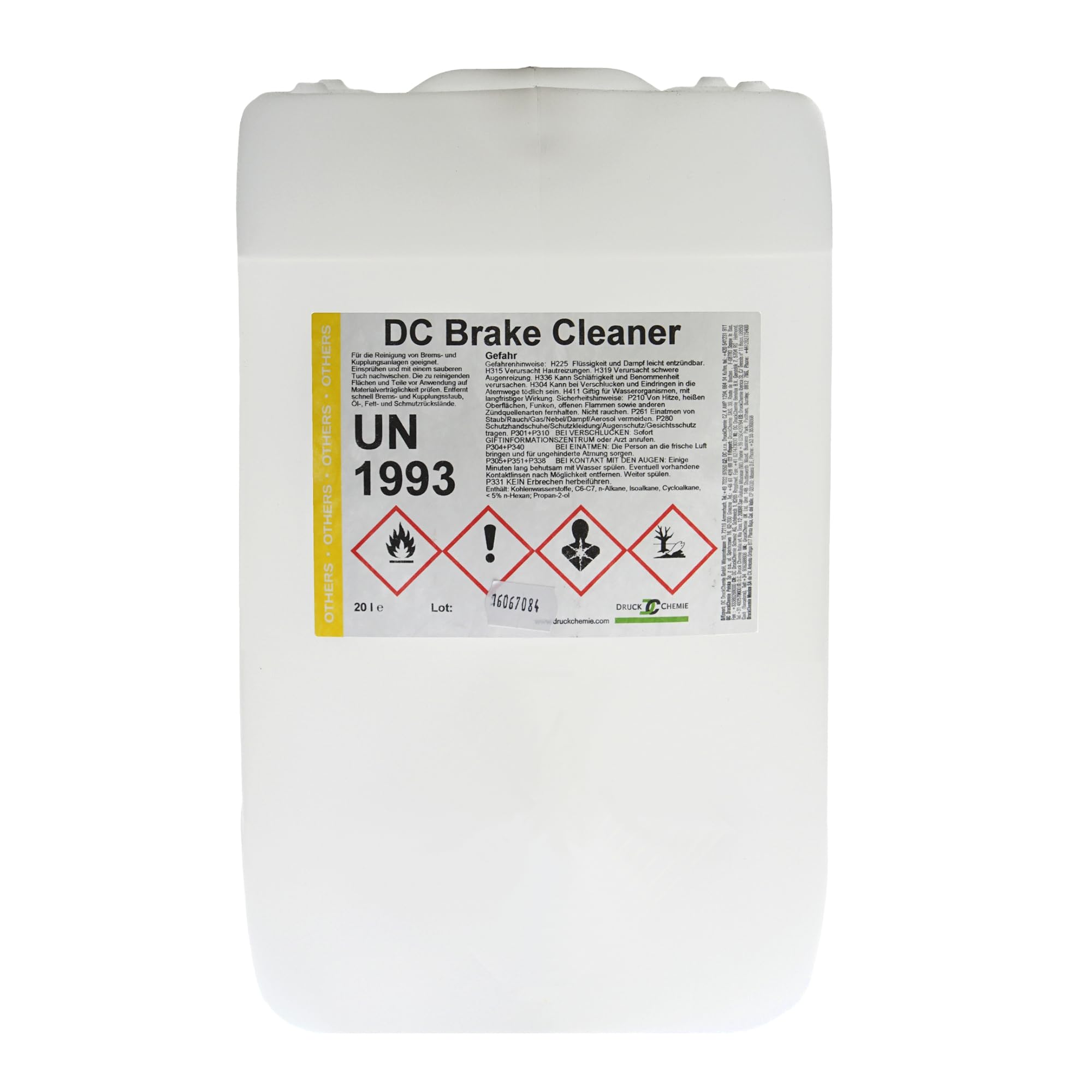 DC DruckChemie Bremsenreiniger Kanister 20L acetonfrei Brake Cleaner Teilereiniger