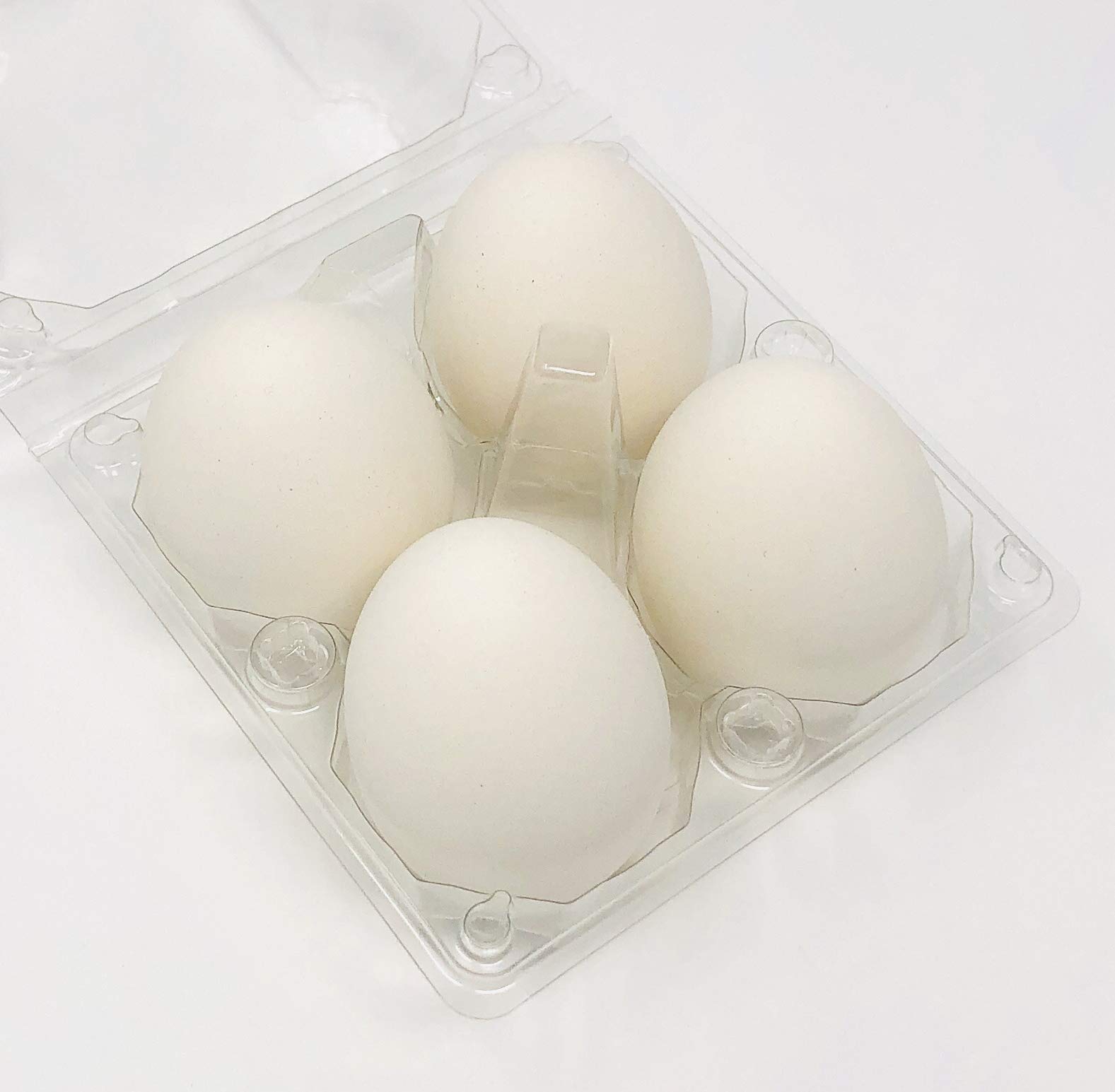 Huevos de cerámica (4 unidades), color blanco