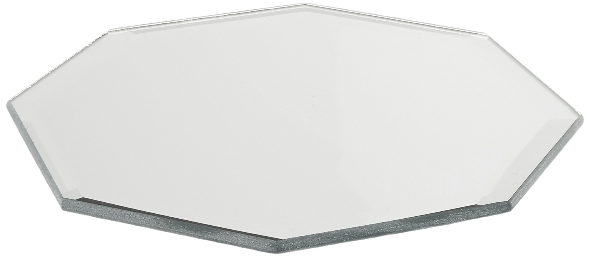 Darice 1-Piece Beveled Octagon Shaped Mirror, 5-Inch