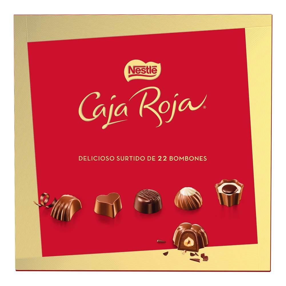 Nestlé Caja Roja Bombones Surtido Chocolate Pack 8 x 200 g