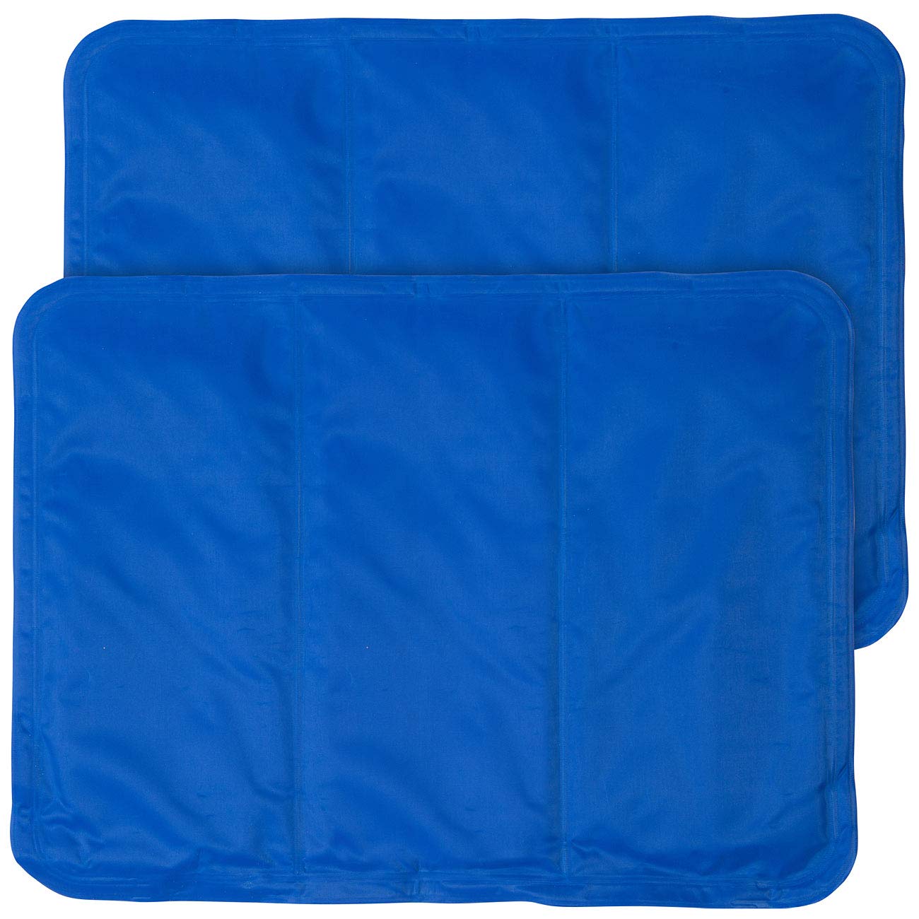 Newgen Medicals Kühlmatte: 2er-Set kühlende Kissenauflagen, 30 x 40 cm, blau (Kühlmatte Mensch, Hund, Bett)