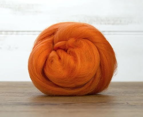 Miniatura 3 de Lana merino Roving  Top de lana peinada de primera calidad  22 micras, perfecta para proyectos de fieltro, hilado, tapices de pared y tapiz