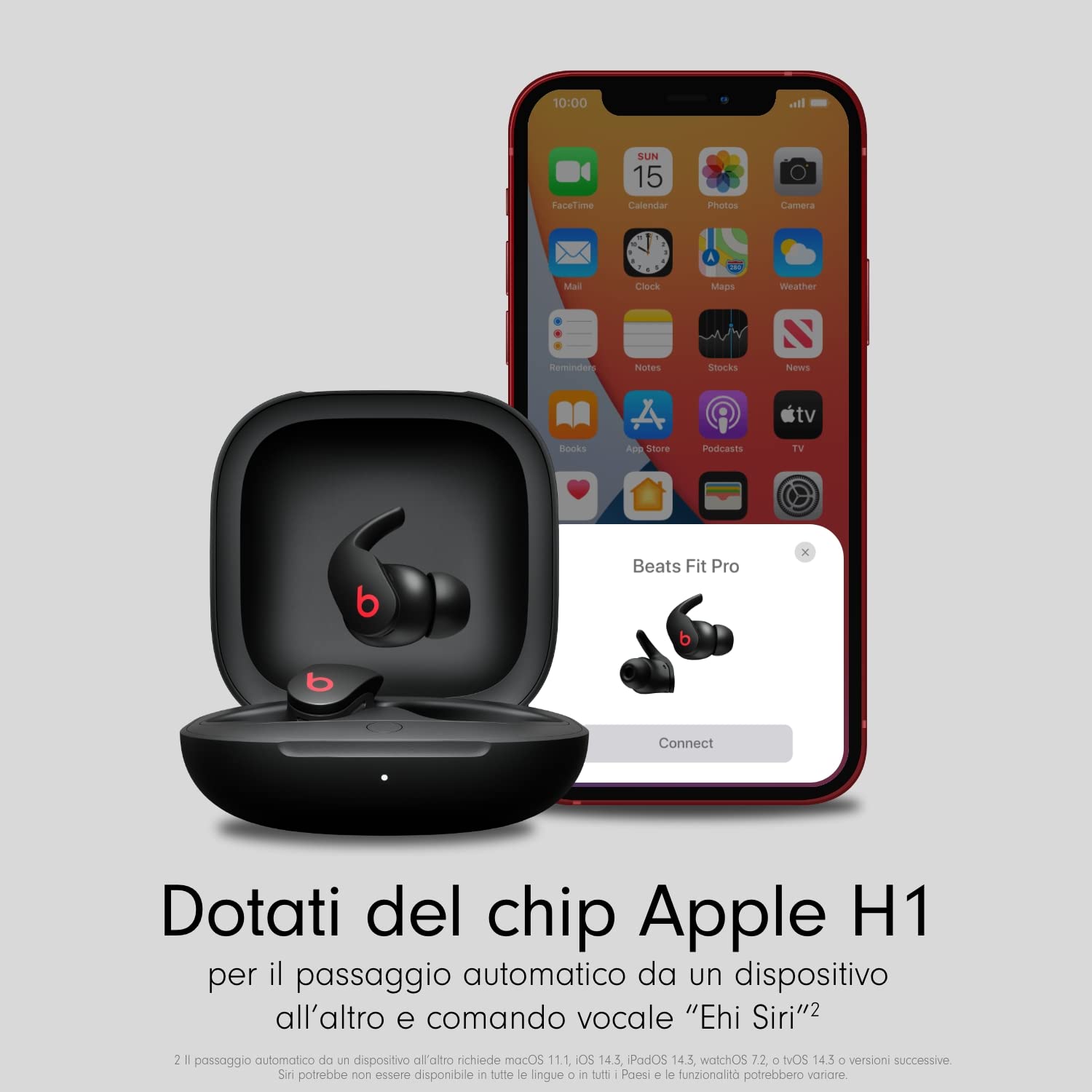 Beats Fit Pro – Auricolari true wireless con cancellazione del rumore – rating di grado IPX4, compatibili con Apple e Android, Bluetooth® di Classe 1, microfono integrato – Nero