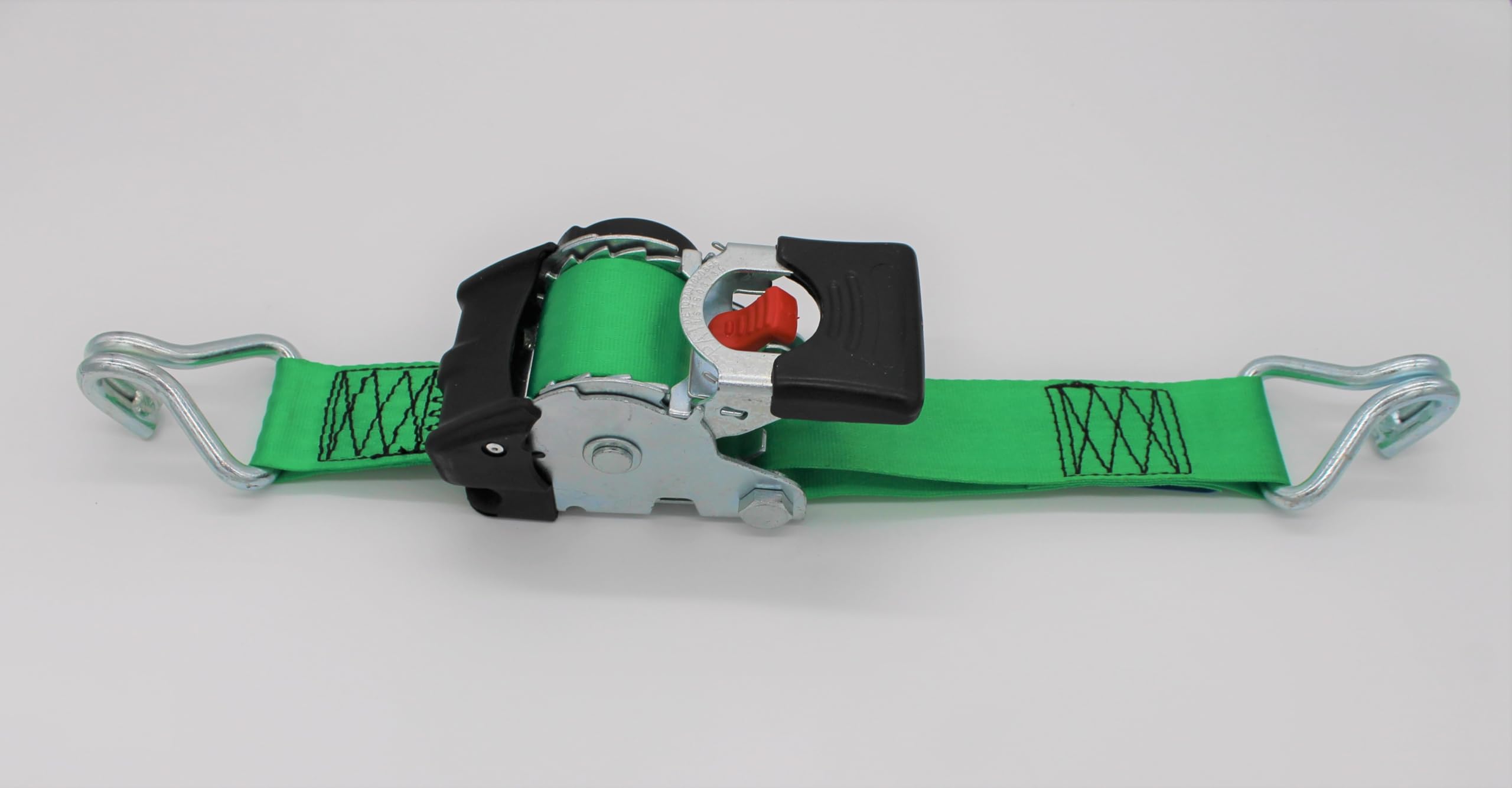 4 sztuki automatycznego pasa mocuj?cego z hakiem zaciskowym 3,0 m x 50 mm 750/1500 daN