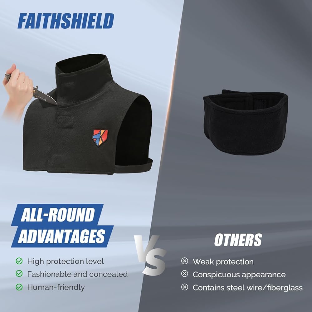 Amazon.com: FAITH SHIELD Cut Resistant & Stab Neck Protector