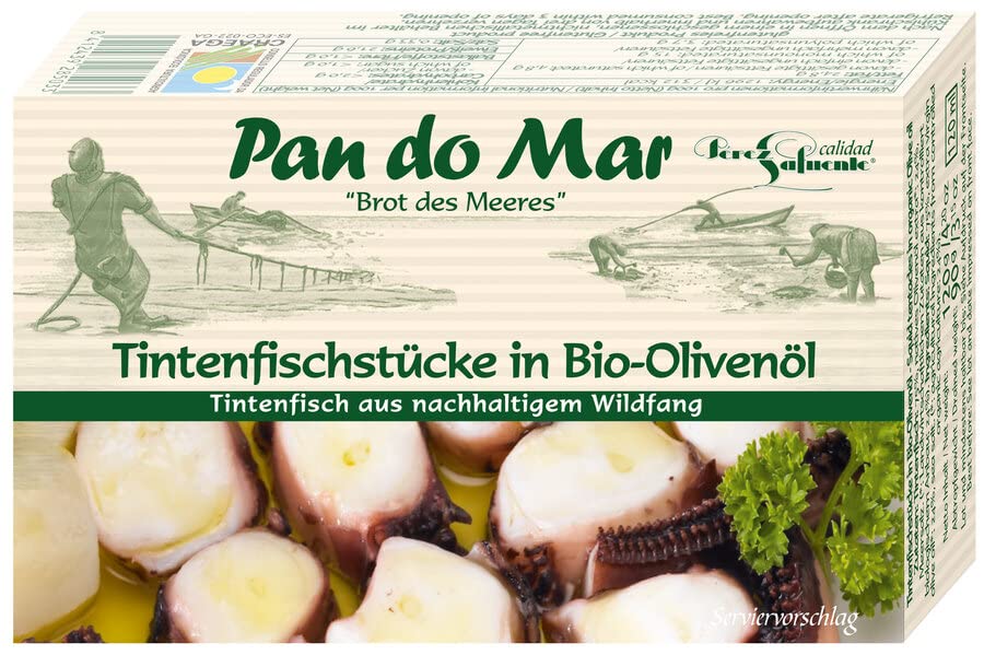 Pan do Mar Bio Tintenfischstücke in Olivenöl (6 x 120 gr)