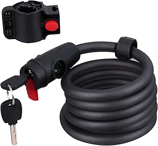 EVANEM 1 Set Lock Bike Wire Cable Lock Cable Lock for Bike Mountain Bike Wire Cable Lock Bike Key Lock Bike Cable Lock Road Mountain Bike Lock Bike Wire and Cable Security Lock Steel