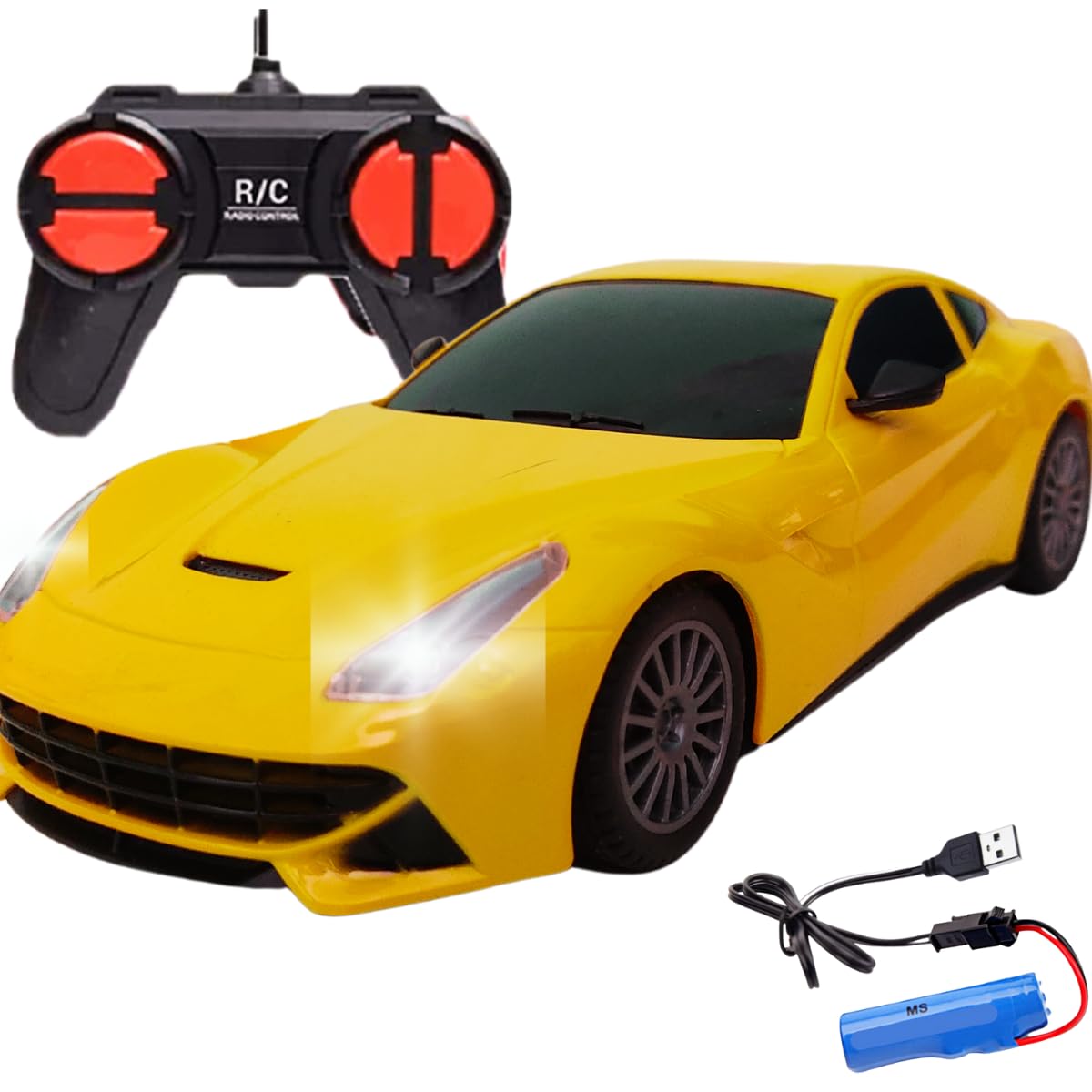 See full amazon price history chart for QUEENZOMY Plastic 1:24 Scale Remote Control car, RC car Toy with Remote, Speed Racing car with Charging Battery, for Kids Age 4 Years+ - Pack of 1 (Multi Colour) (Yellow) QUEENZOMY Plastic 1:24 Scale Remote Control car, RC car Toy with Remote, Speed Racing car with Charging Battery, for Kids Age 4 Years+ - Pack of 1 (Multi Colour) (Yellow) (B0CBLVTLTM) Amazon Price History, Amazon Price Tracker