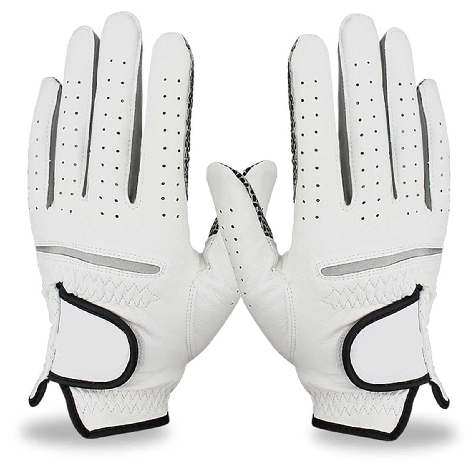 8 stücke Golf Handschuhe Aus Echtem Leder Männer Nicht-Slip Sport Links Rechts for Golfer männer Handschuh weiche Atmungsaktive Für Herren