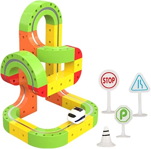 Train Set, with Motorized Train Set, 67pieces, Motorized Track Toy, Nursery playroom Toy, Portable Safe Construction, for Boys Girls Christmas