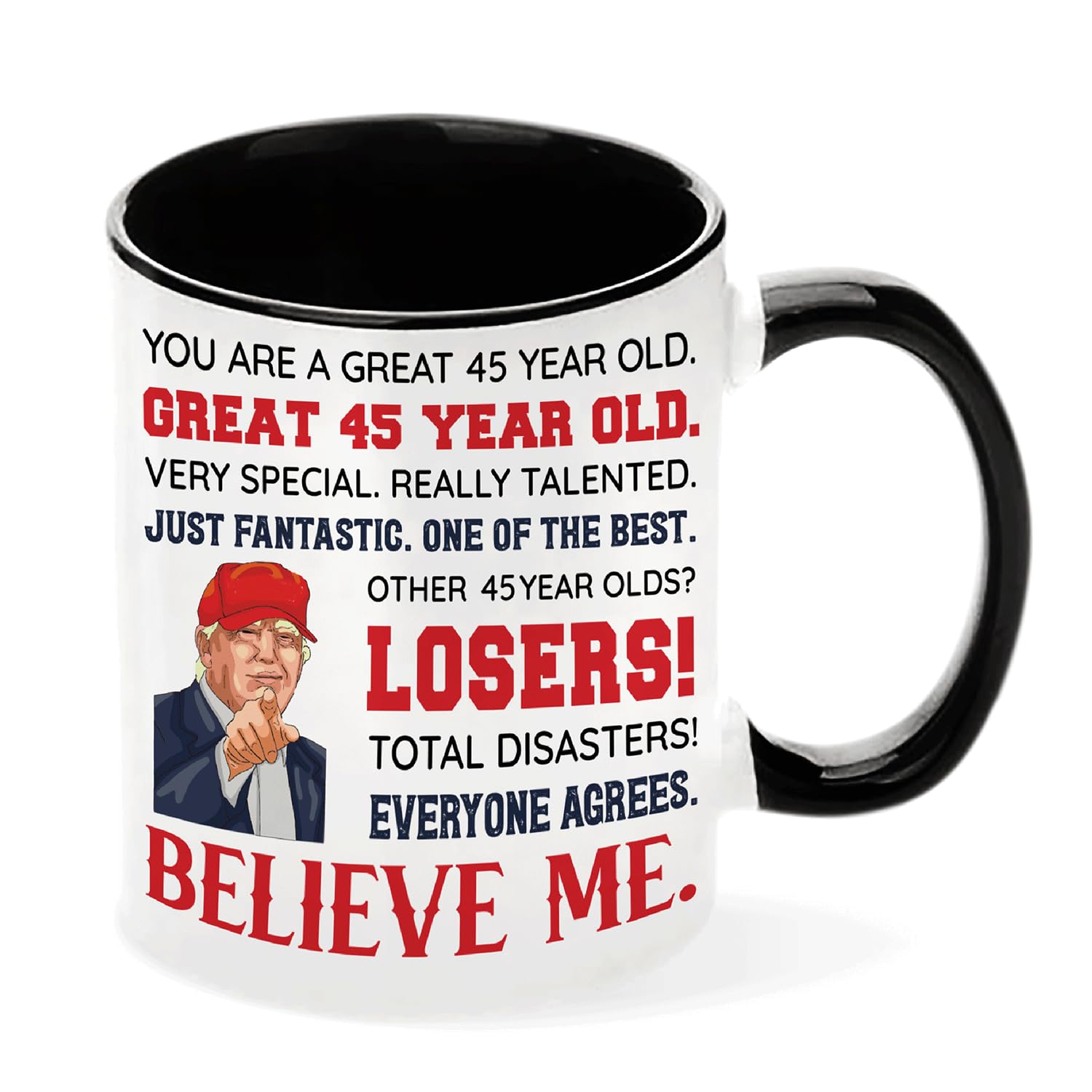 Viberty 45th Birthday Gifts For Men Women, 1979 Birthday Gifts Ideas, 45th Birthday Mugs Funny, 45 Years Old Birthday Gifts For Mom, Dad, Friend, Coworker, Family, 45th Ceramic Mug 11oz