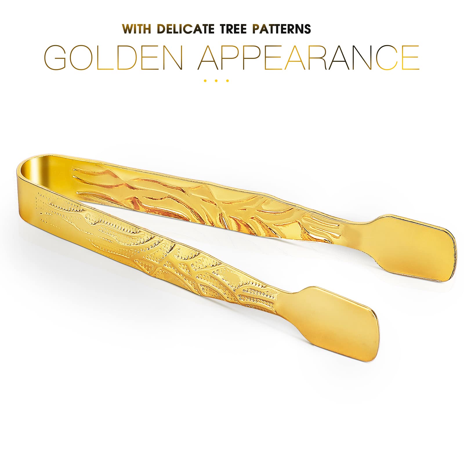 WYLEIXIAO Metal Incense Burner Tongs, Specially Designed to Handle Incense, Gold Plated Metal Incense Clip,4pcs