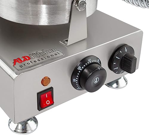 Miniatura 5 de ALDKitchen Máquina de gofres de cono  Revestimiento antiadherente (1 cabezal)