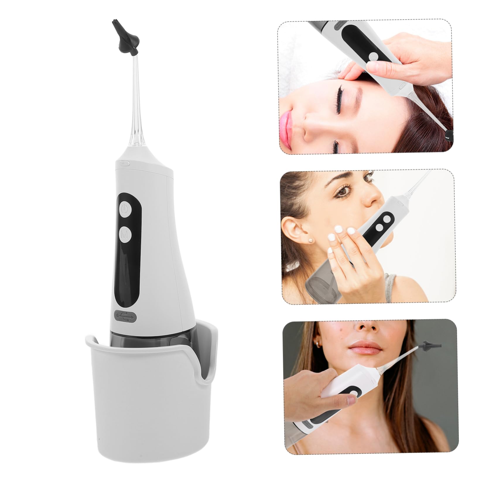Irrigateur Auriculaire Électrique 350ml Blanc en Plastique