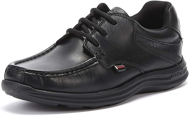 Kickers Teens Reasan Lace Leather Shoes - Black 6 UK- 39 EU- 7 US