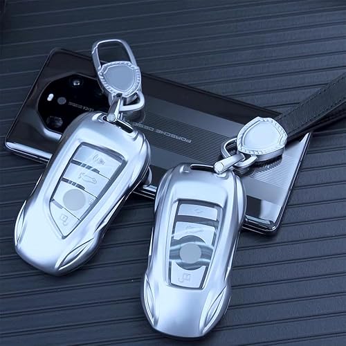 Miniatura 6 de Funda para llavero, protector de carcasa de metal compatible con BMW 1, 3, 4, 5, 6, 7, Series X3, X4, M5, M6, GT3, GT5