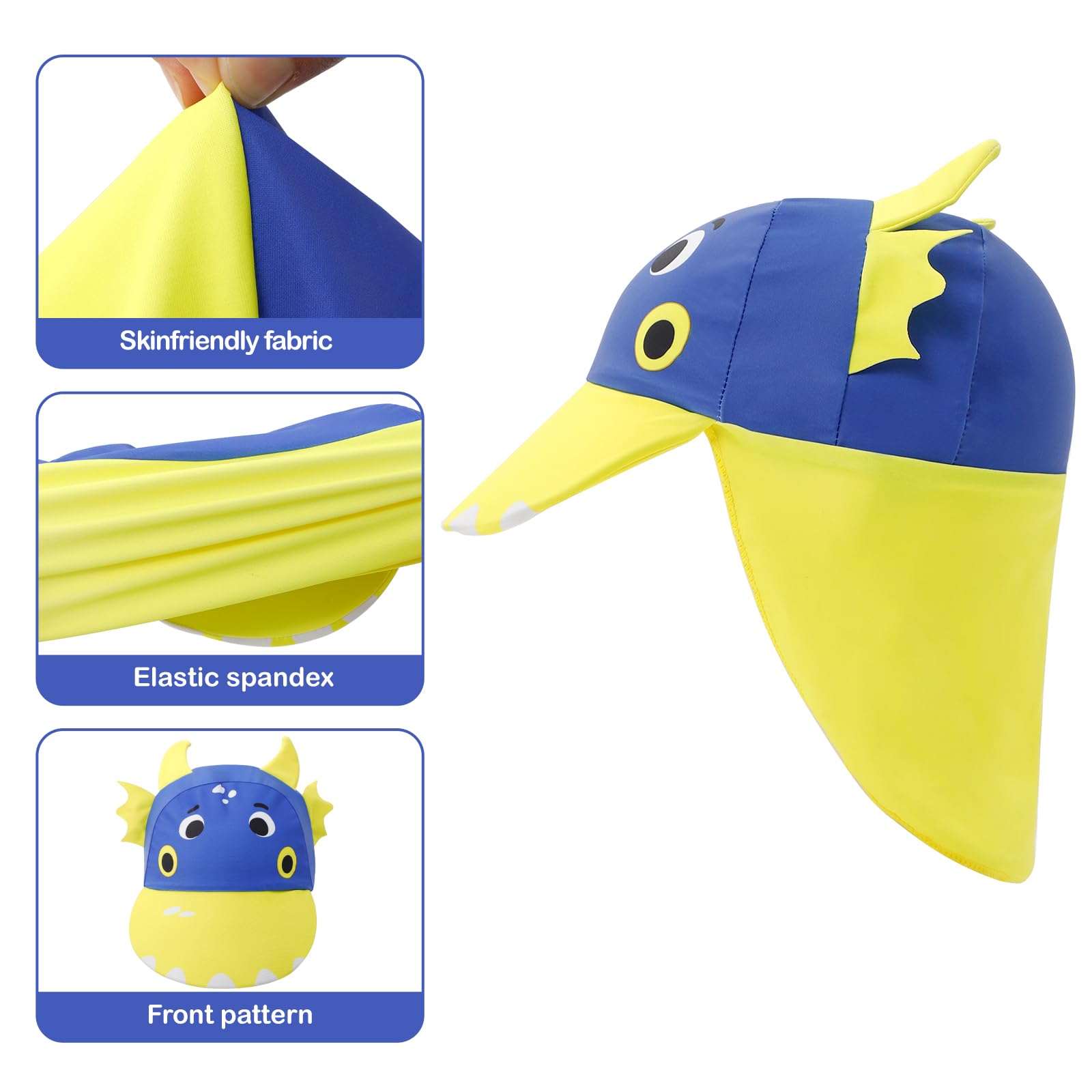1-7 Años Traje de Baño Bebe Niño Niña Manga Larga UV Ropa de Baño con Gorro Protección Solares