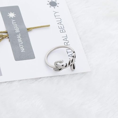 Miniatura 3 de WSNANG Grupo Coreano Anillos Kpop Bangtan Niños Nombre Anillos Coreano Grupo Ejército Regalo