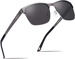 Carfia Polarized Sunglasses for Men UV Protection Square Driving Glasses