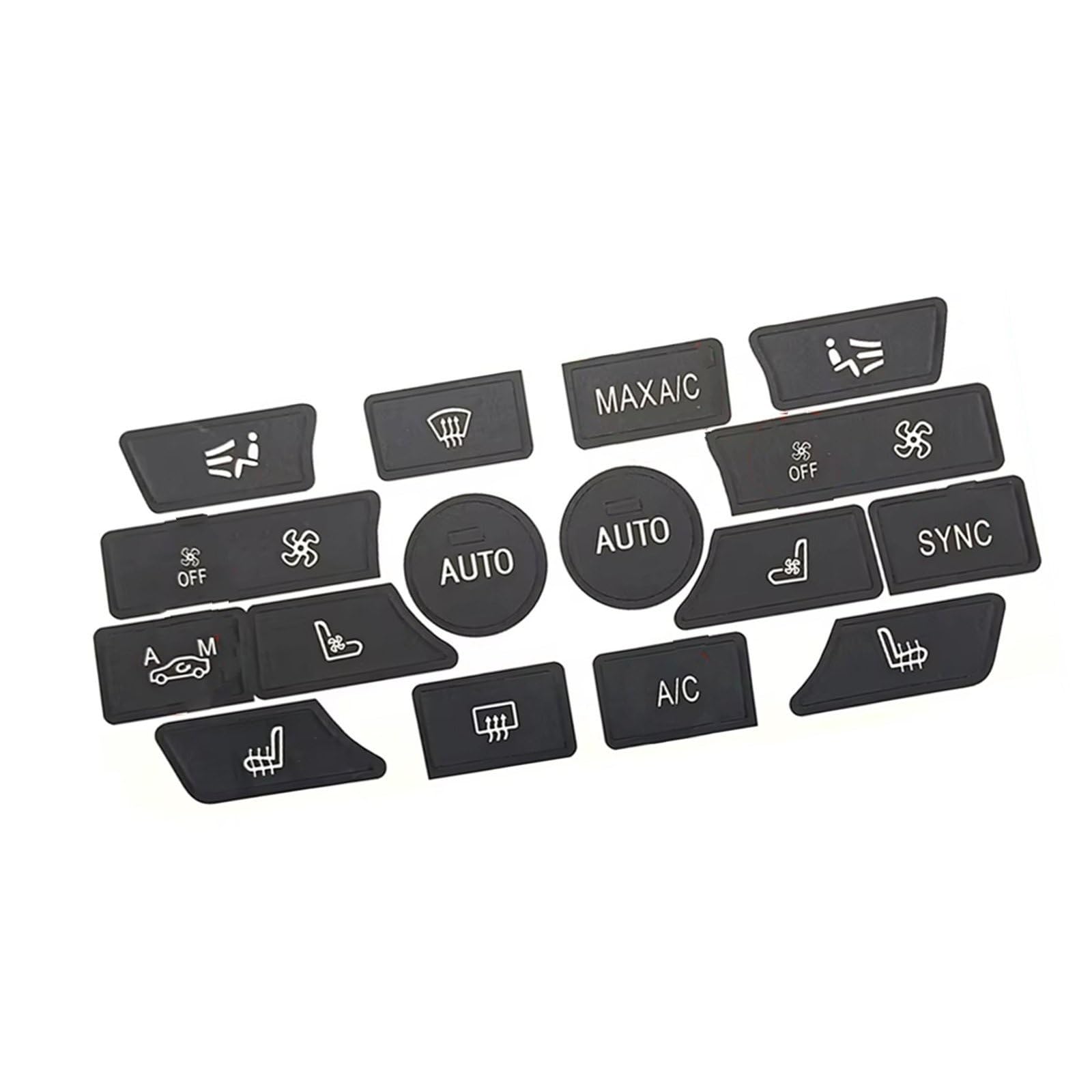Center Console Trim Compatible with BMW 6 7 Series for F06 F12 F13 2011-2019 for F01 F02 2009-2014 Car Air Climate AC Switch Button Repair Decal Sticker