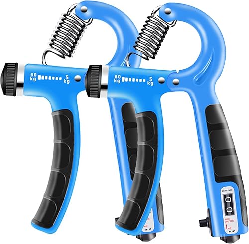 2 unidades de entrenamiento de fuerza de agarre, fortalecedor de agarre de mano, resistencia ajustable para construcción muscular y recuperación de disponible en Yaxa Peru