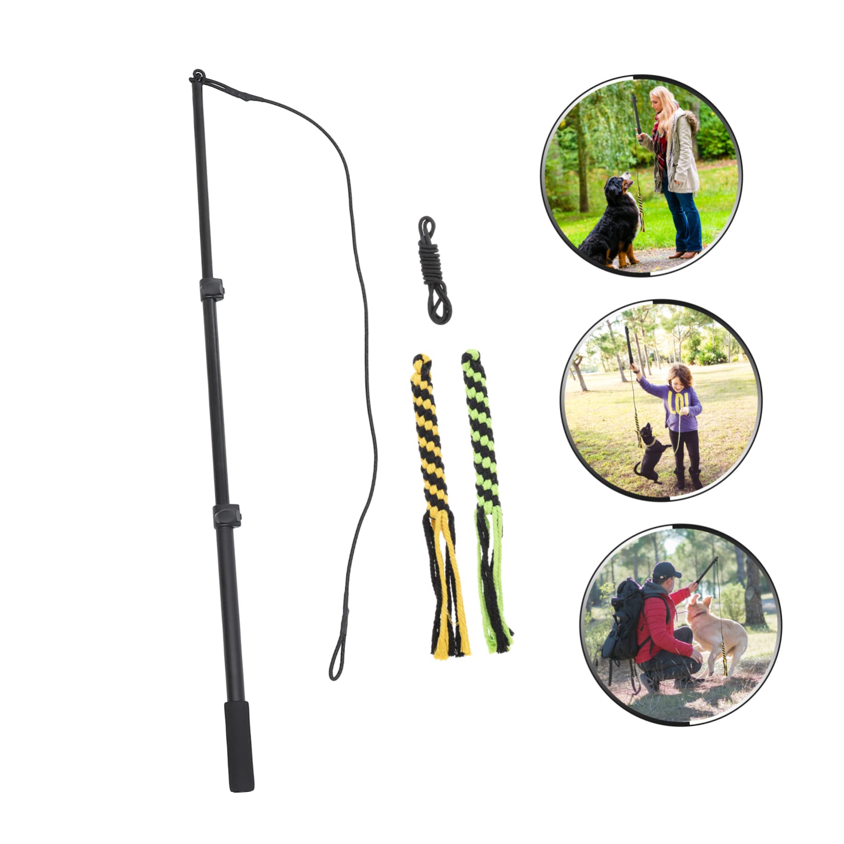 ERINGOGO 1set Telescopico Per Giochi Con Cani Per Addestramento e Divertimento Giocattolo Interattivo Per Cani e Cuccioli Design Leggero e Resistente Mantiene Tuo Animale e Felice