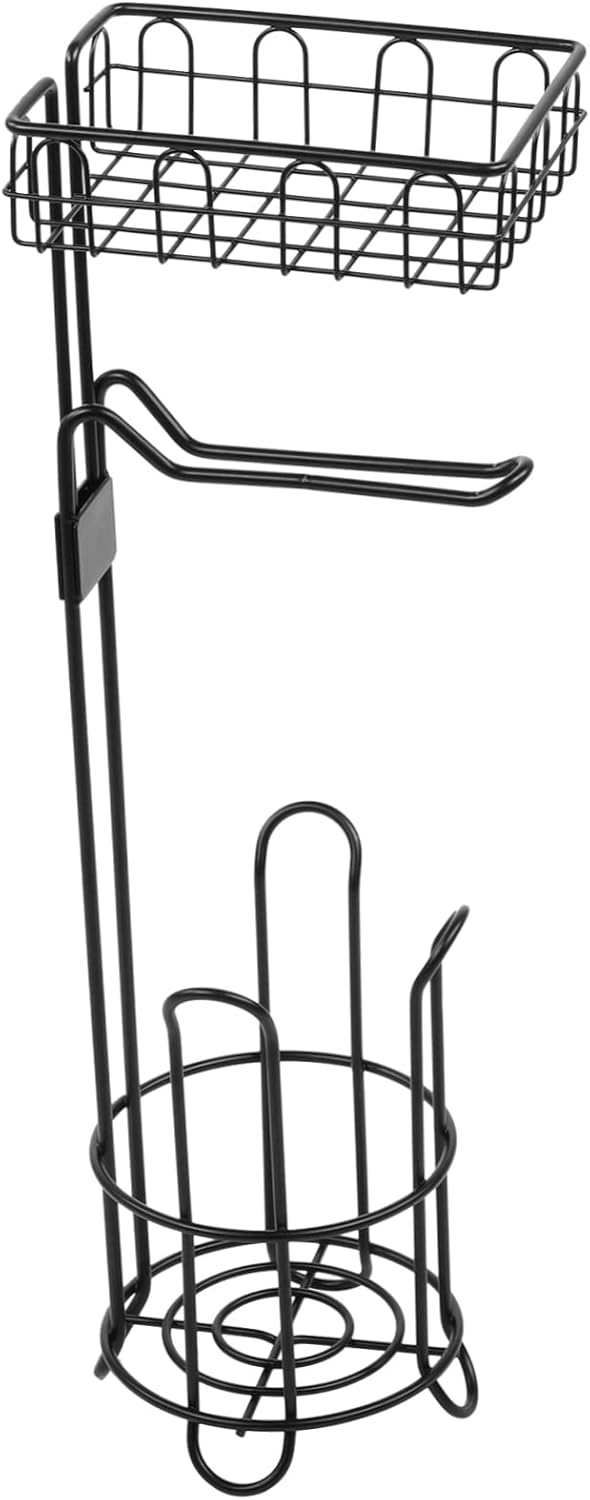 LIFKOME Toilet Paper Holder Minimalist Iron Art Stand for Bathroom and Kitchen Storage Stylish Towel Rack Stable Base Home Decor Accessory