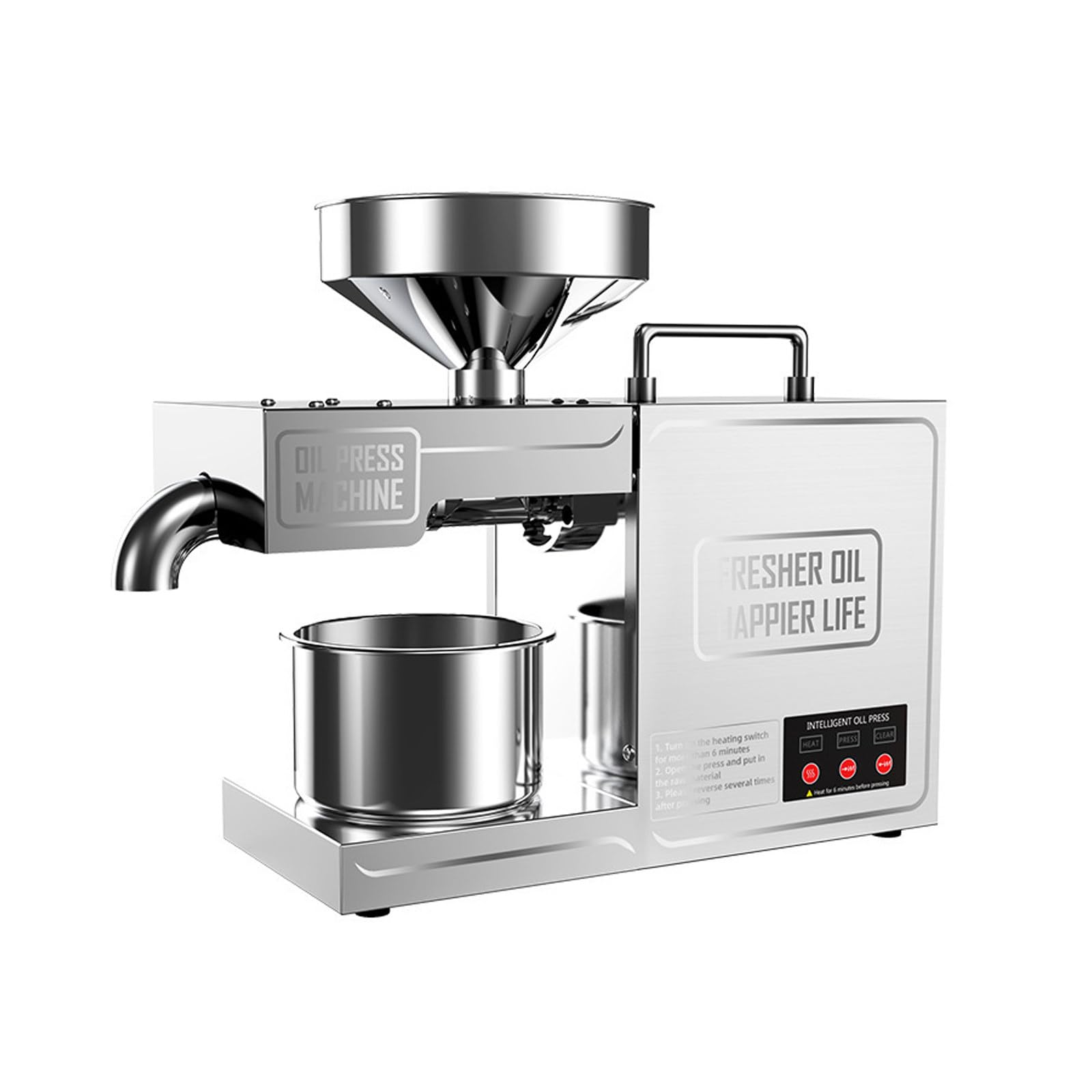 eQianyuan Electric Oil Press Machine 820W Commercial Home 220V