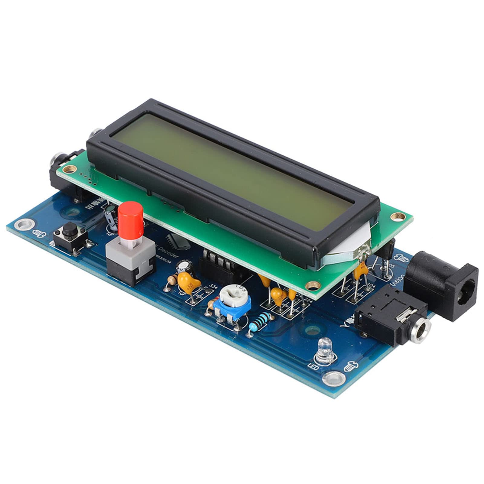 Lettore Decodificatore Codice Morse DC12V per Radio Amatoriale, Tastiera CW Morse Key con Traduttore Integrato, Strumento per Comunicazione Ham Radio e Addestramento Morse