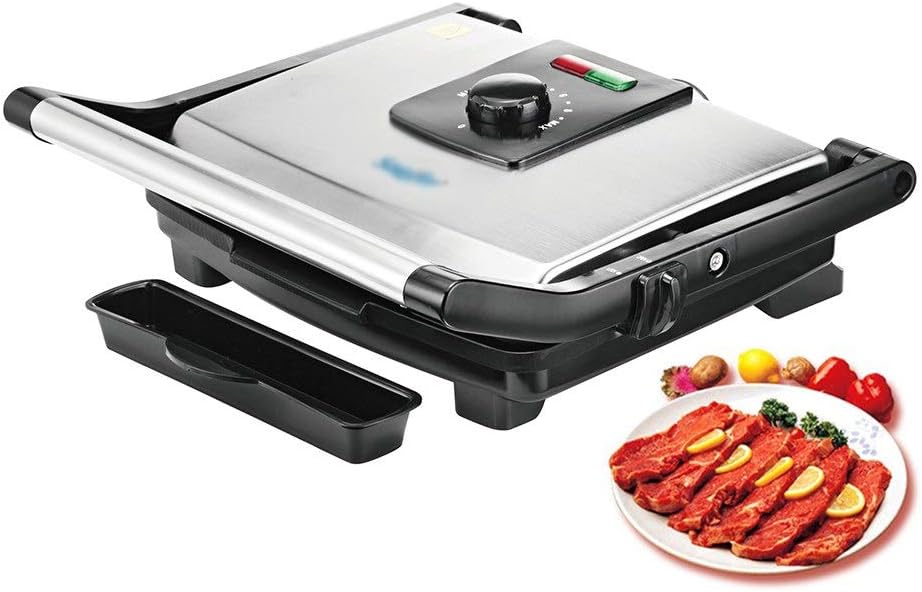 ARbbq Electric Grill Indoor Electric BBQ Grill 2000W Household Barbecue Machine Grill Electric Hotplate Smokeless Grilled Meat Pan Electric Grill Sonifer (Plug Type : UK)