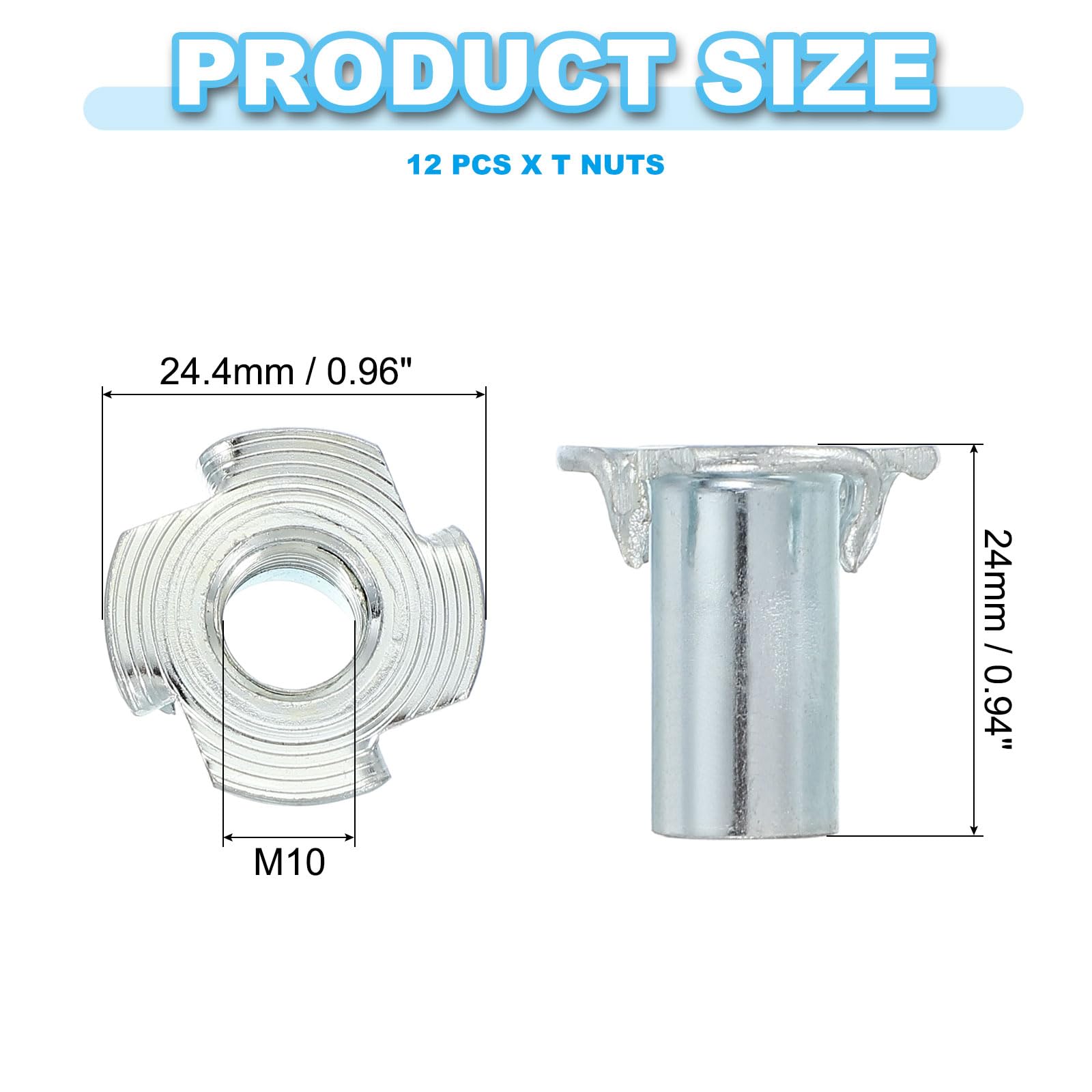 PATIKIL M10 T-Nuts - Image 2