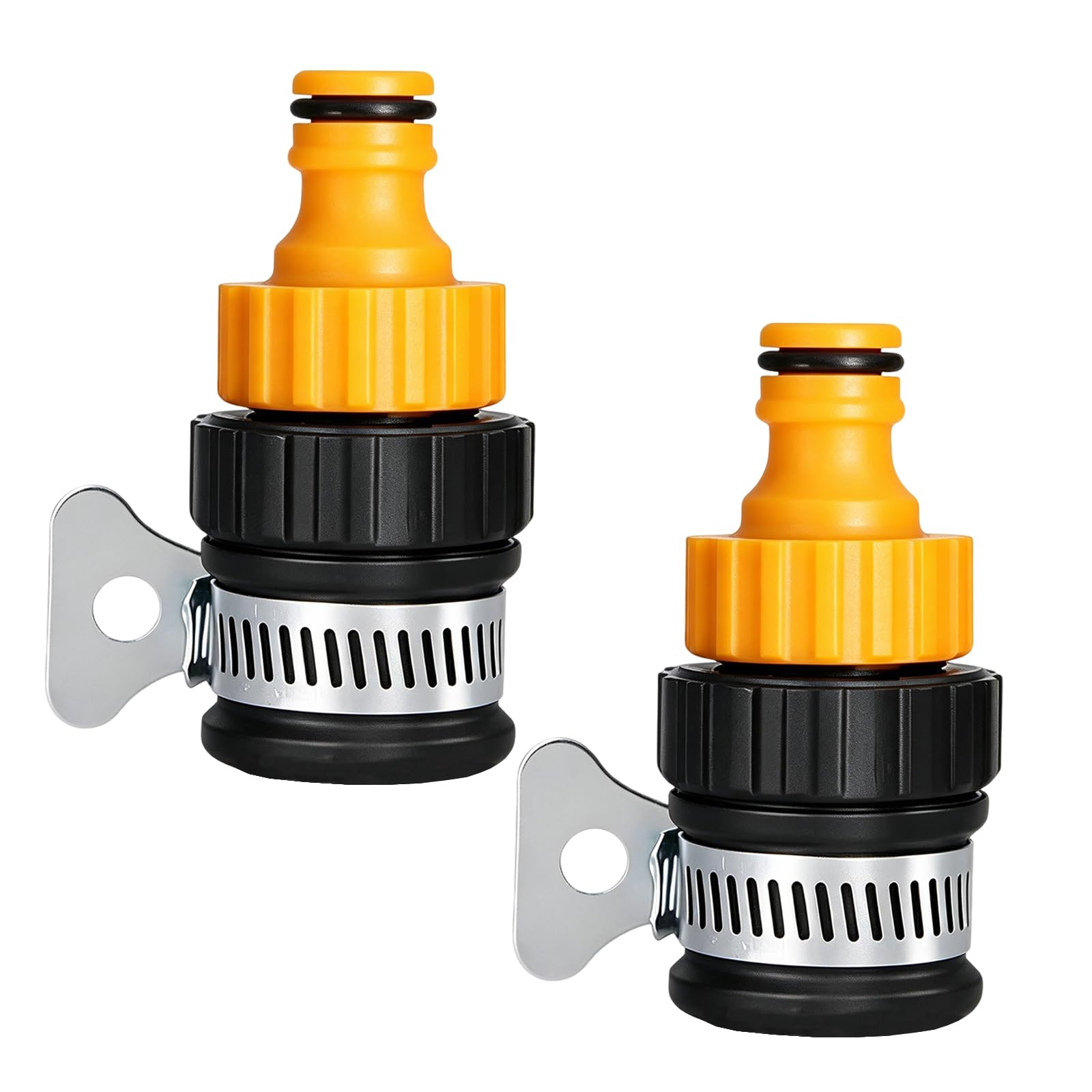 Noirwwe Kitchen Tap Hose Connector,2 Pcs 12-16mm Leak-Resistant Adapter