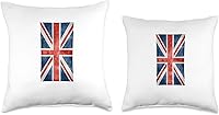 Vista 3 de BritishMerch Almohada vertical con bandera británica, 16 x 16 pulgadas, multicolor