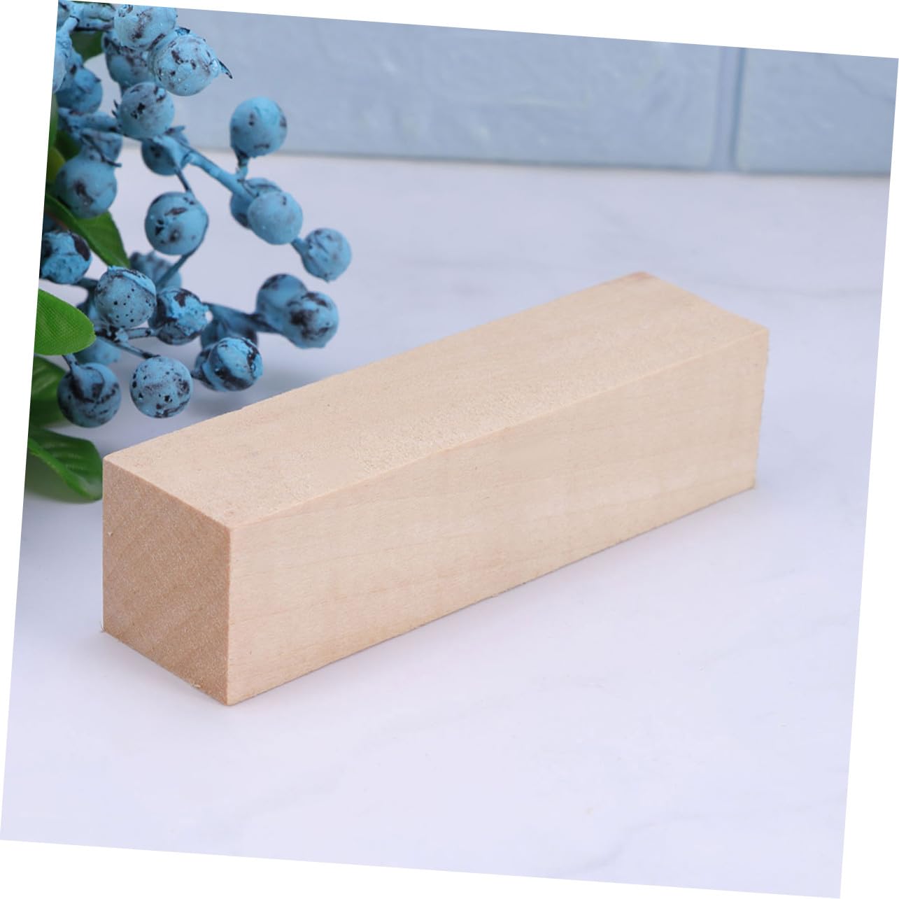 15 piezas Bloques de Madera sin Terminar para Tallar y Pintar Bloques de Madera de para Bricolaje y Manualidades