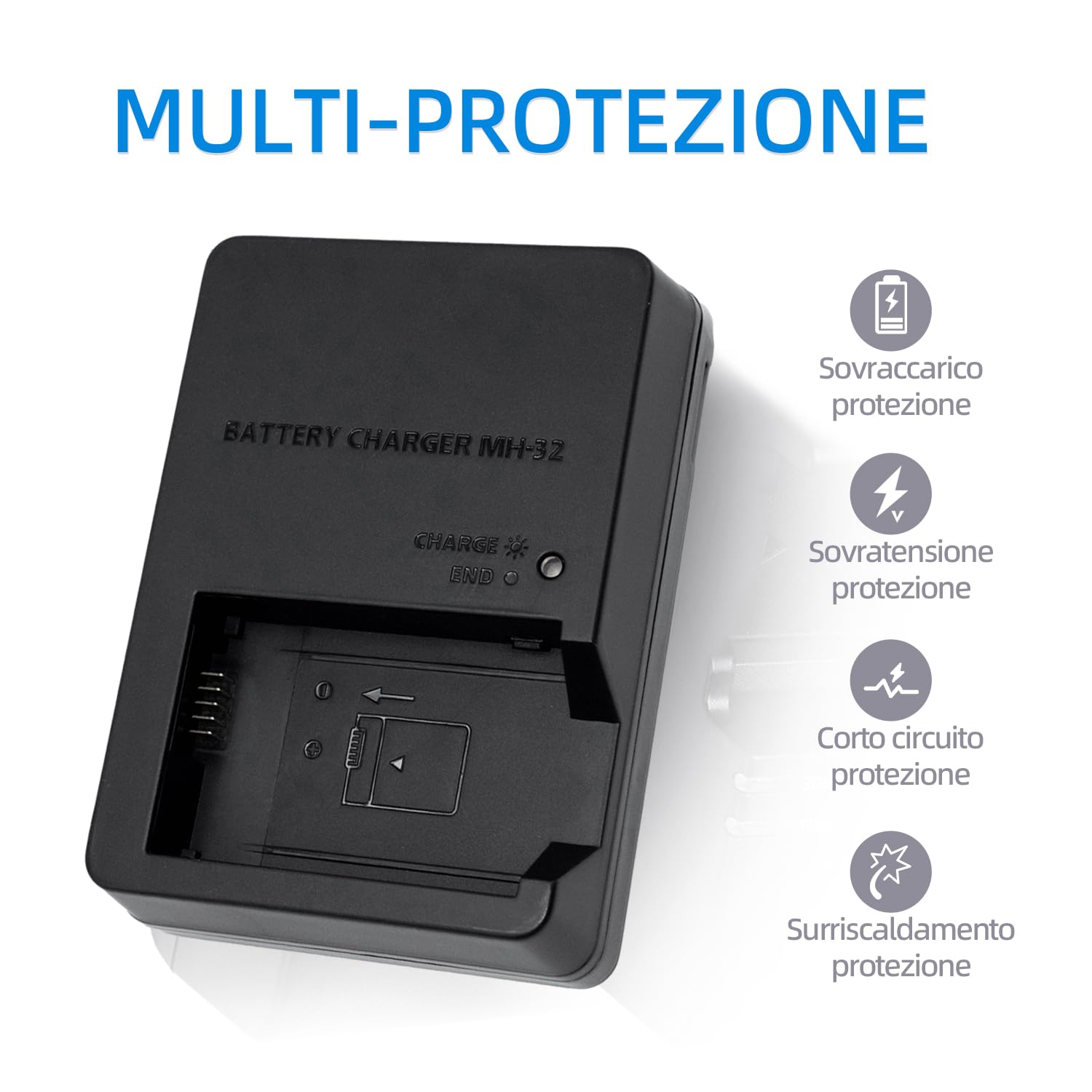 MH-32 MH32 - Caricabatterie per fotocamera ENEL25 EN-EL25a, compatibile con fotocamera Nikon Z30 Z50 ZFC Z50II