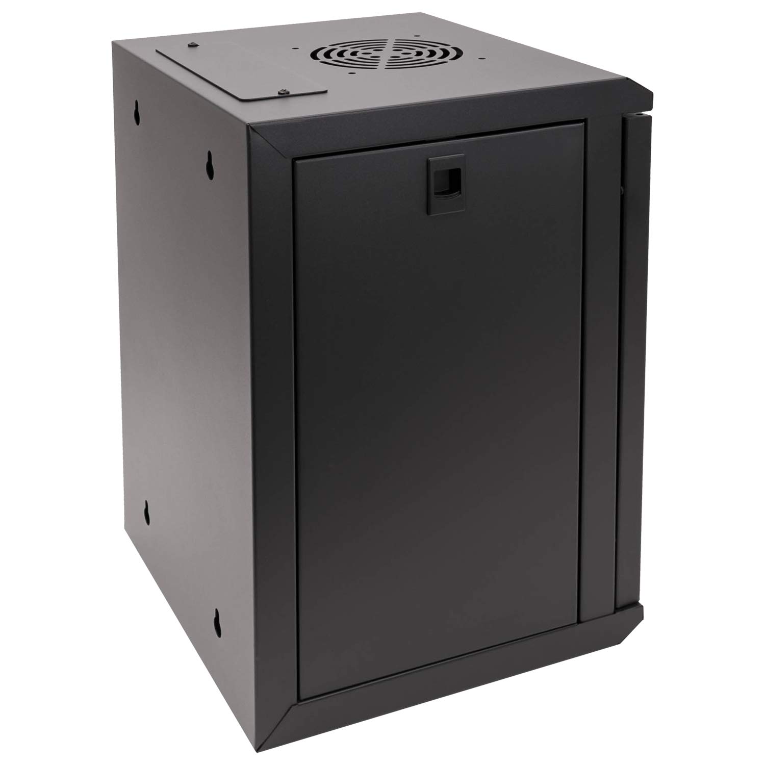 HMF 63309-02 Armadio rack 10 pollici, Armadio di rete | 9 U | Completamente Assemblato | 31,2 x 30 x 48,3 cm | nero