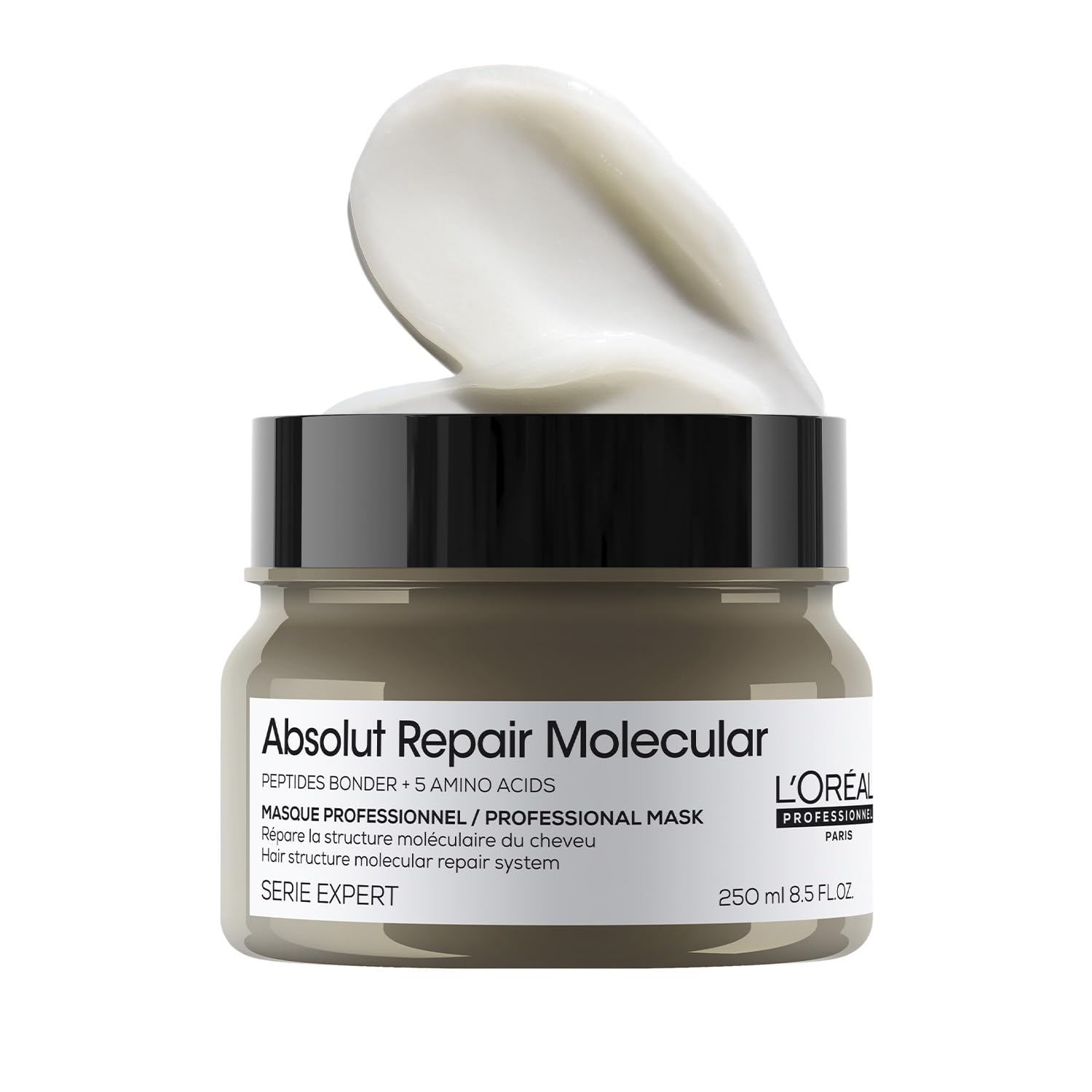 L'Oréal Professionnel Absolut Repair Molecular Deep Repairing Rinse-off Cream Mask for Damaged Hair - 250 ml | Repairs Very Damaged Hair and Restores Strength With 2% Peptides Bonder & 5 Amino Acids-image-16